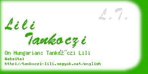 lili tankoczi business card